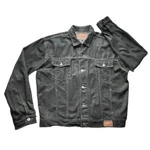 90s guess black denim jacket USA製 Vintage Guess Jeans Jacket Mens 3XL Black Denim Trucker Hip